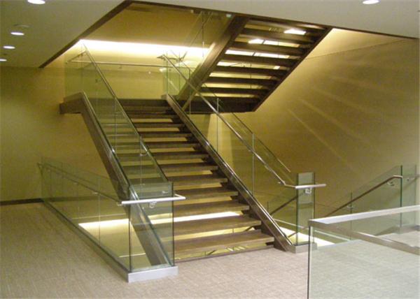 Buy cheap Straight Flight Glass Balustrade Stairs from wholesalers