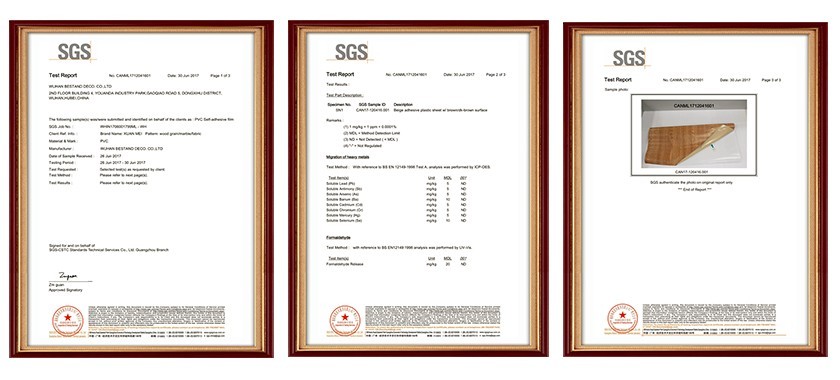 Self-Adhesive High Glossy Wood Grain Film PVC Decorative Film for Furniture Renovation