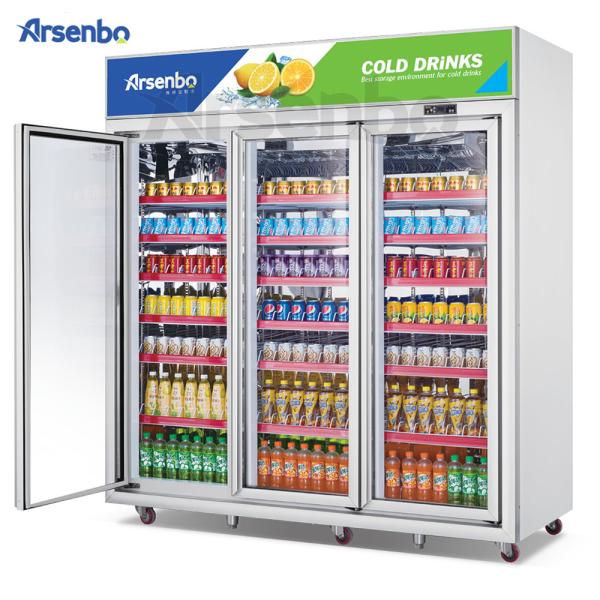 Buy cheap 110V 60Hz Commercial Cold Drink Fridge , Luster Plate Retail Beverage Refrigerator from wholesalers