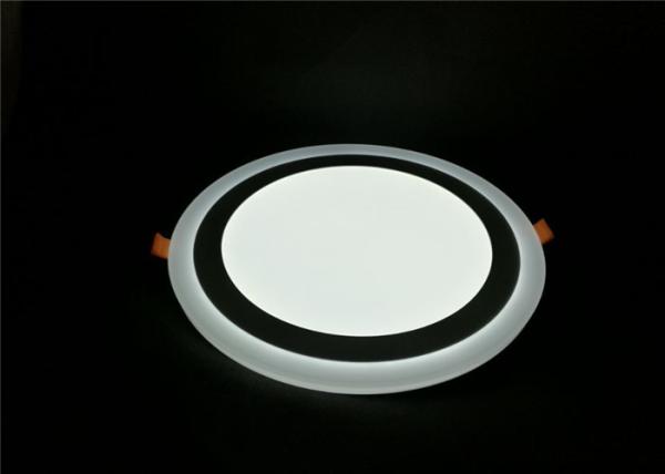 Buy cheap White + White 24W Double Color Led Panel Round Recessed For Meeting Room from wholesalers