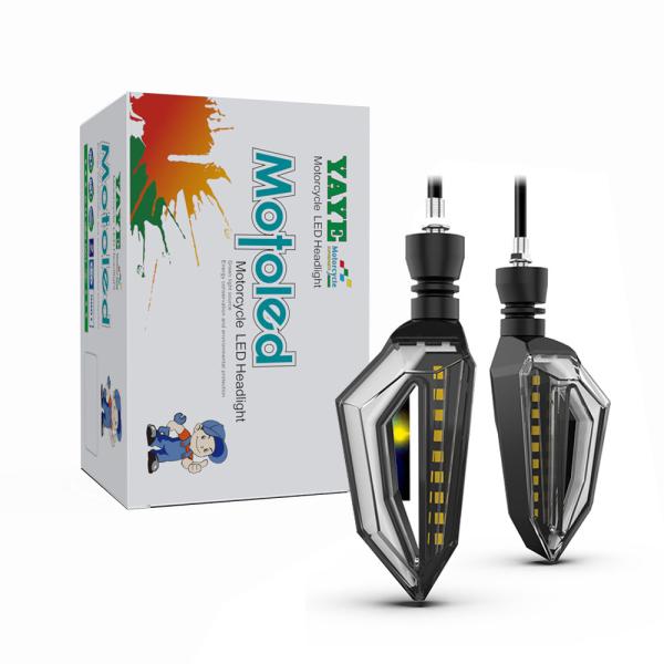 Buy cheap DC12V Yellow LED Water Flow Turn Signal Warning Light for YAYE Motorcycle 2385 from wholesalers