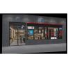 Buy cheap 1500mm Long Cell Phone Display Showcase T4 LED 2400mm Width Mobile Phone Display Cabinet from wholesalers