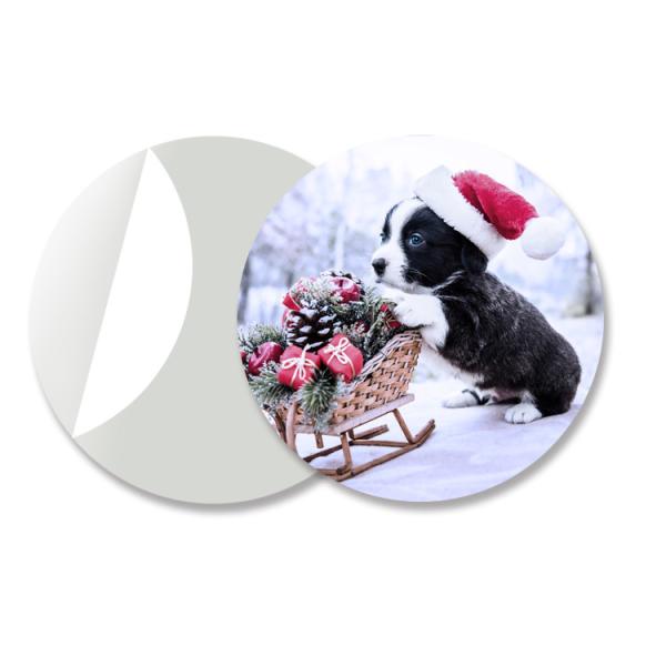 Buy cheap Round 3D Lenticular Stickers For Keyrings PET Flip Changing Sticker from wholesalers