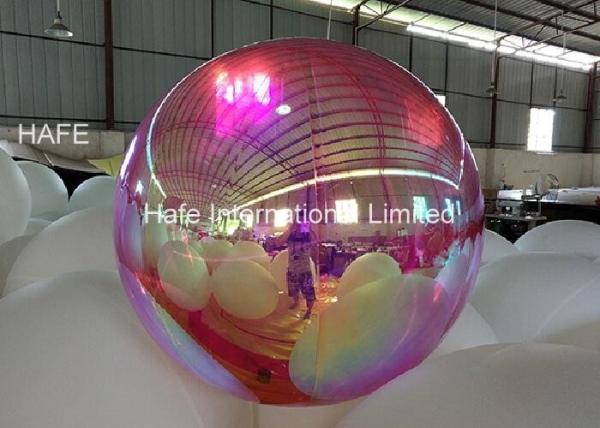 Buy cheap 1.2M Diameter Laser Dazzle Mirrored Balloon Lights For Theme Decoration from wholesalers