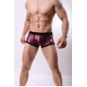 Buy cheap Leather Mens Boxer Briefs Underwear Breathable Sexy Gay Shorts from wholesalers