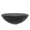 Buy cheap Circular Countertop Wash Basin Handmade Tempered Glass Gray Vessel Bathroom Sink from wholesalers