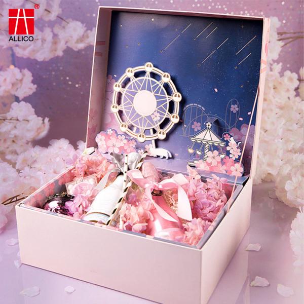 Buy cheap Large Gift Box Storage Box Ribbon Magnetic Closure Packaging Box For Birthday Gift from wholesalers