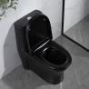 Buy cheap 300mm Siphonic One Piece Toilet American Standard Black Porcelain from wholesalers