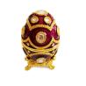 Buy cheap Handmade Enamel Faberge Easter Egg Jewelry box Luxury Blue Faberge Easter Egg Russian Royal Case Jewellery Box Holder from wholesalers