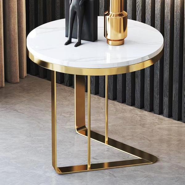 Buy cheap SEDIA Stainless Steel Marble Sofa Side Table For Living Room from wholesalers