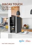 15.6'' Touch Screen Automatic Table Top Coffee Vending Machine 57Kg