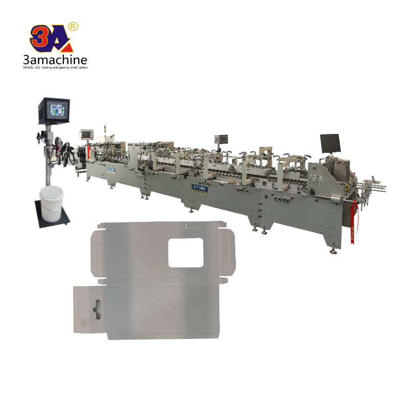 Lock Bottom Box Carton Box Auto Folder Gluer Machine for Paperboard and Corrugated Paper