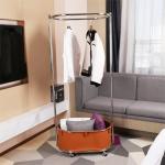 Hotel Floor Hanger For Clothes With Wheels And Convenient Assembly Required