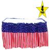 Buy cheap National Flag Style Single Pleats Table Skirting With Adhesive Backside from wholesalers