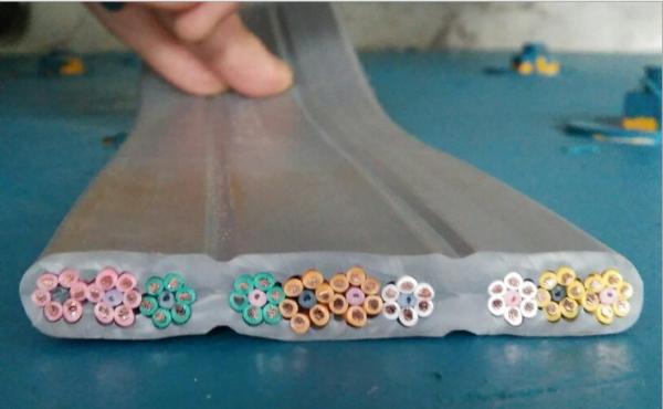 Special Flat Flexible Traveling Elevator Cable with CE certificate in bunch core