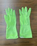 Spray Flocklined M 45g Rubber Kitchen Dish Wash Gloves Green