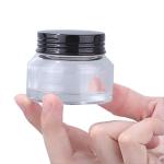 100ml Push Transparent Lotion Bottle Cream Refillable Glass Perfume Bottle