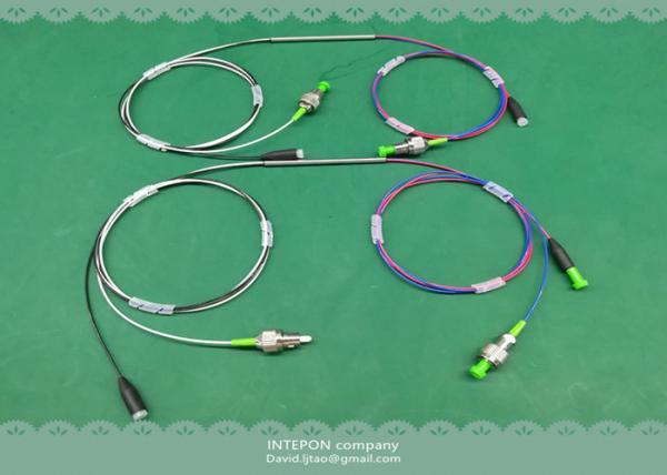 Buy cheap Fiber coupler, 1310nm &1550nm, 1x2 port, dual window, non-standard connector, 1m fiber length. from wholesalers