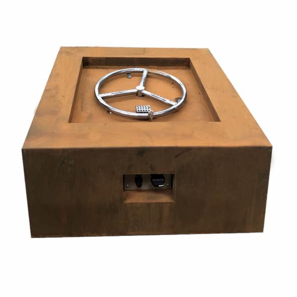 Buy cheap Corten Steel Garden Gas Fire Pits SUS304 Natural Gas Fire Table from wholesalers
