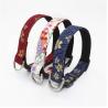 Buy cheap Printed Sakura Suede Substrate Puppy Dog Collar Leash Harness Set With D Rings Japanese Style from wholesalers