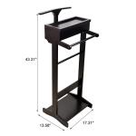 EU MDF Height 110CM Wooden Coat And Shoe Stand For Entrance Hallway