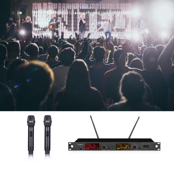 Buy cheap FCC 100 - 240VAC UHF Professional Wireless Microphone from wholesalers