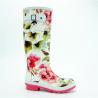 Buy cheap Wear Resistant Knee Length Rubber Boots , Flower Printed Garden Rubber Rain Boots from wholesalers
