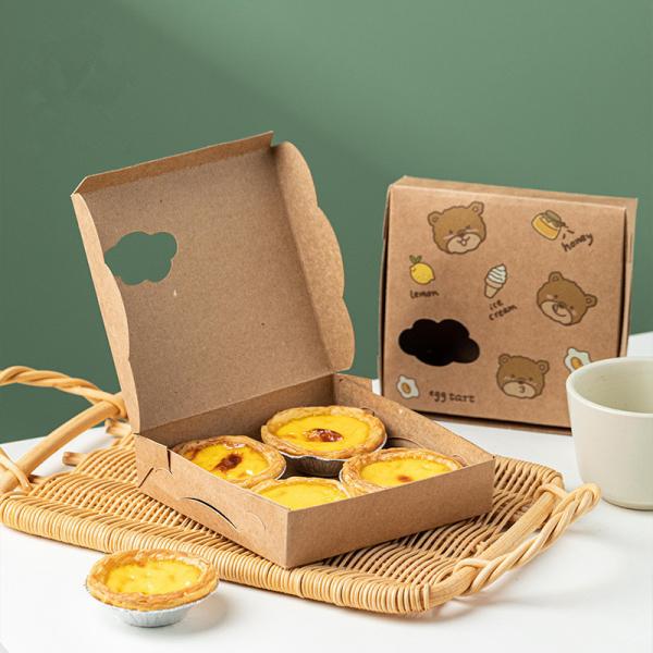 Buy cheap Eco Friendly Kraft Paper Fold Food Packaging Boxes for Bakery Boxes Cookie Box Designs from wholesalers