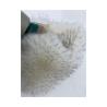 Buy cheap Soft and Luxurious High Pile Faux Fur Collar in Black with Orange Yellow Tip Dye from wholesalers