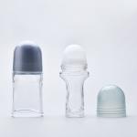 Clear Perfume Roll On Deodorant Bottles Ball Diameter 28.6mm