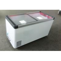 Buy cheap High quality Big Capacity Curved Glass Top Island Freezer seafood display product