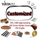 Extra Large Sized Colored Edge Banding Strips 0.4mm-3mm Thick Pvc Edge Banding