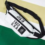 Hip hop earth cool Fanny pack pure color retro cross body bag with character