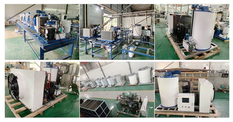 Icemedal CE Salt Water Flake Ice Making Machine Low Energy R22/R404a