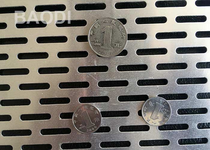 Decorative Screen Slotted Hole SS304 Perforated Metal Mesh