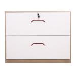Customized steel office furniture heavy-duty ball bearing sliding 2-layer