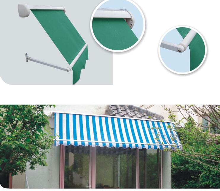 Manual Outdoor Drop Arm Remote Control Sun Awnings