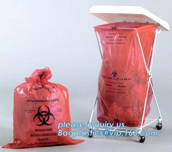 Biohazard clinical waste bag, Biodegradable Medical Waste biohazard Bag,