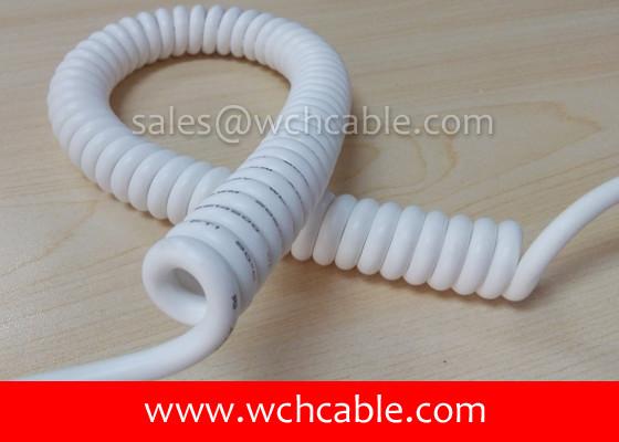 Buy cheap UL Spiral Cable, AWM Style UL21215 27AWG 18C VW-1 80°C 600V, PVC / PUR from wholesalers