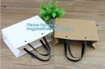 Matt Laminated Customized Luxury Retail Shopping Packaging hotstamping Logo Gold