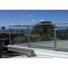 Buy cheap Post Glass Railing Building Railing Outdoor Glass Balustrade Systems from wholesalers