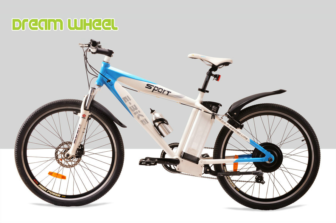 36V 350W Electric Mountain Bicycle , Aluminum Electric Mountain Bike 32km/H