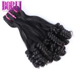 Brazilian Virgin Human Hair , Weft Super Double Drawn Hair Extensions Funmi Rose