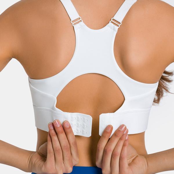 Quality Adjustable Strap Round Neck Womens Sports Bra Quick Dry Nylon Fitness Crop Top for sale