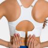 Buy cheap Adjustable Strap Round Neck Womens Sports Bra Quick Dry Nylon Fitness Crop Top from wholesalers