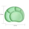Buy cheap Baby Tableware Feeding Plate Customized Shape Food Grade Green Divided from wholesalers