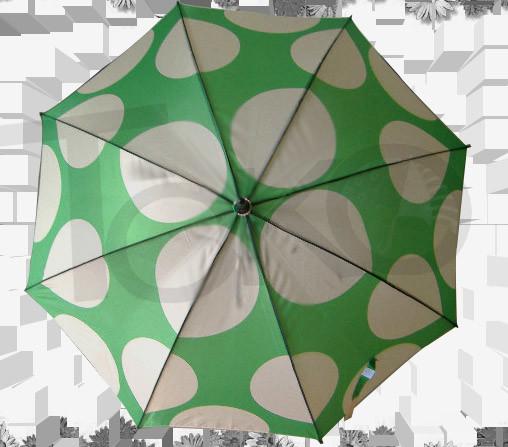 Buy cheap Printed Automatic Walking Stick Umbrella Curved Wooden Handle 95cm Length from wholesalers