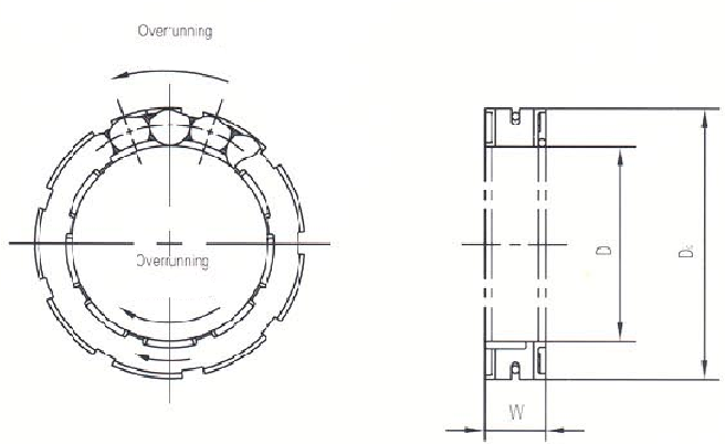 FWD332211BRB FWD332211BRS One Way Motorcycle Clutch Bearings