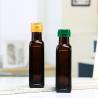 Buy cheap Square 100ml Brown Glass Olive Oil Bottle With Plastic Cover from wholesalers