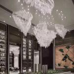 Ceiling Mounted Hotel Lobby Chandelier For Hotel Drop Pendants